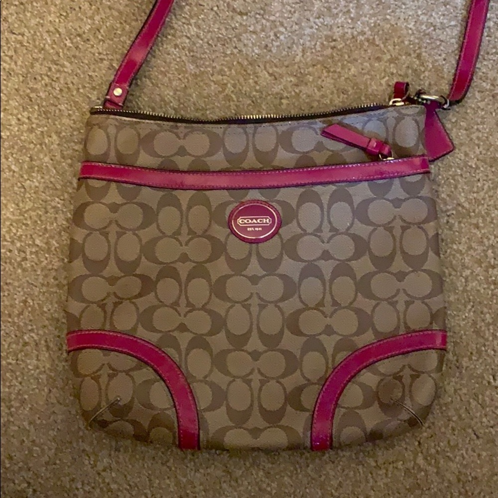 Pink Coach Satchel purse